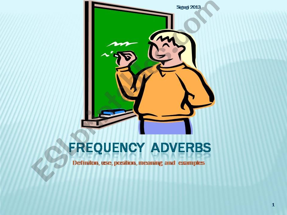 Frequency Adverbs powerpoint