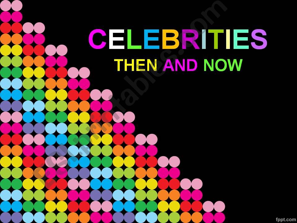 Celebrities Childhood powerpoint