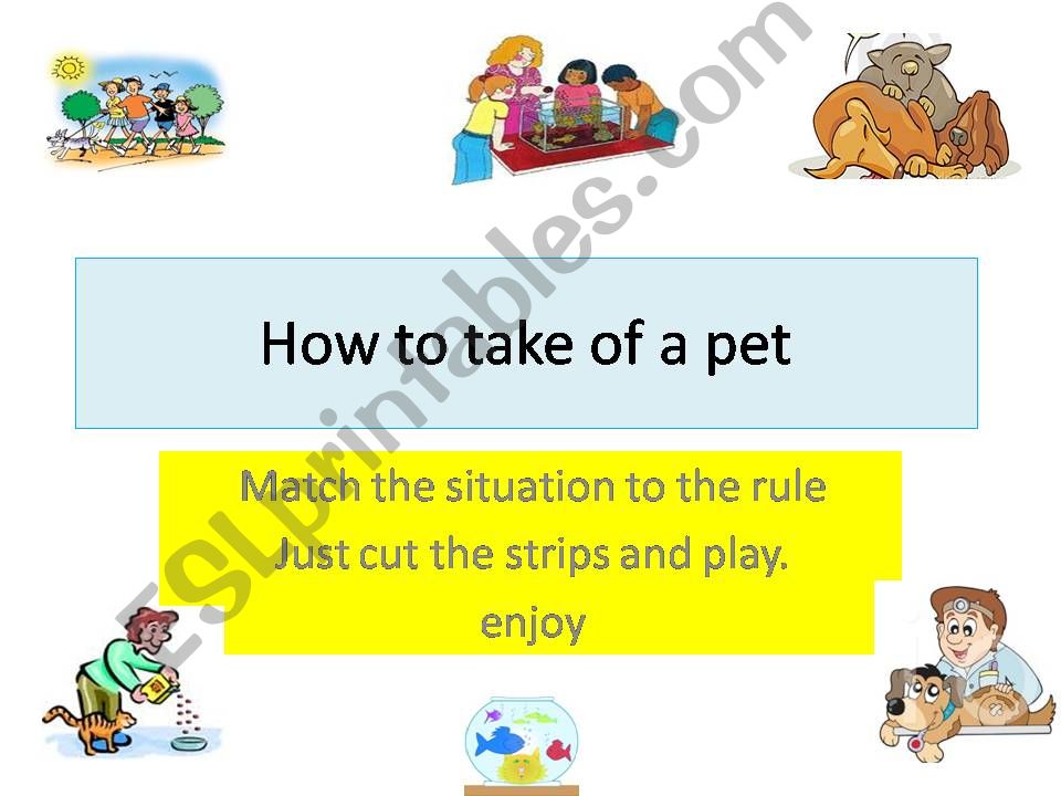 rules of how to take care of pets