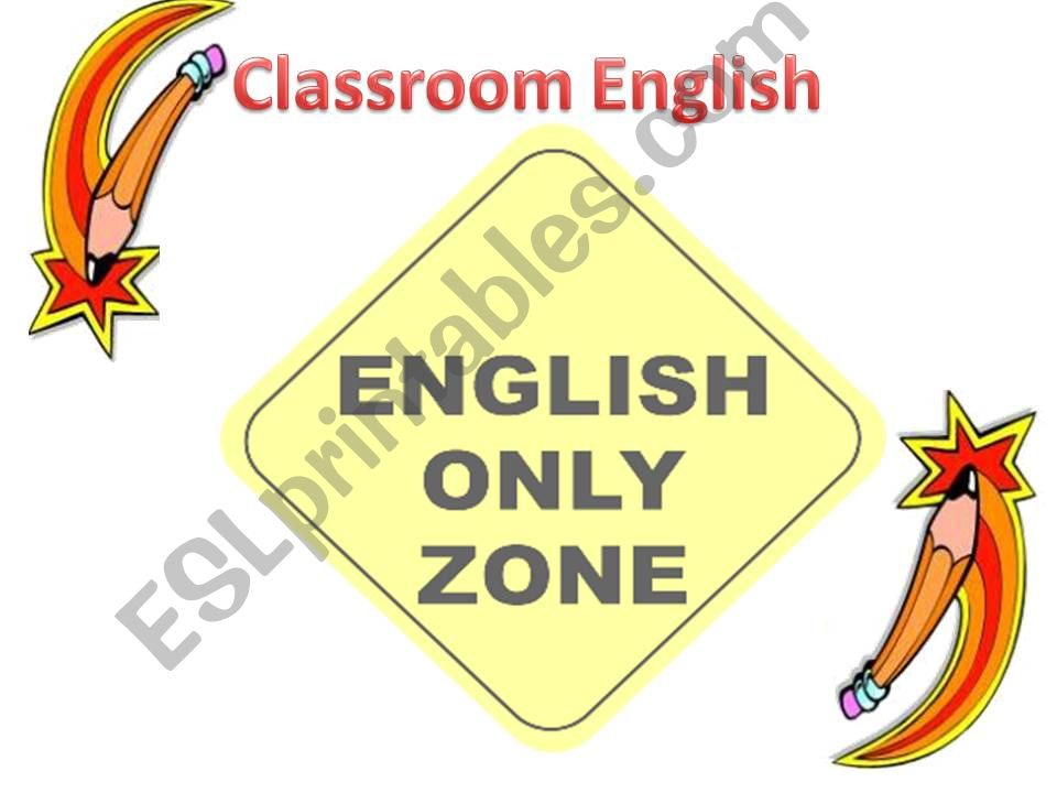 CLASSROOM ENGLISH powerpoint