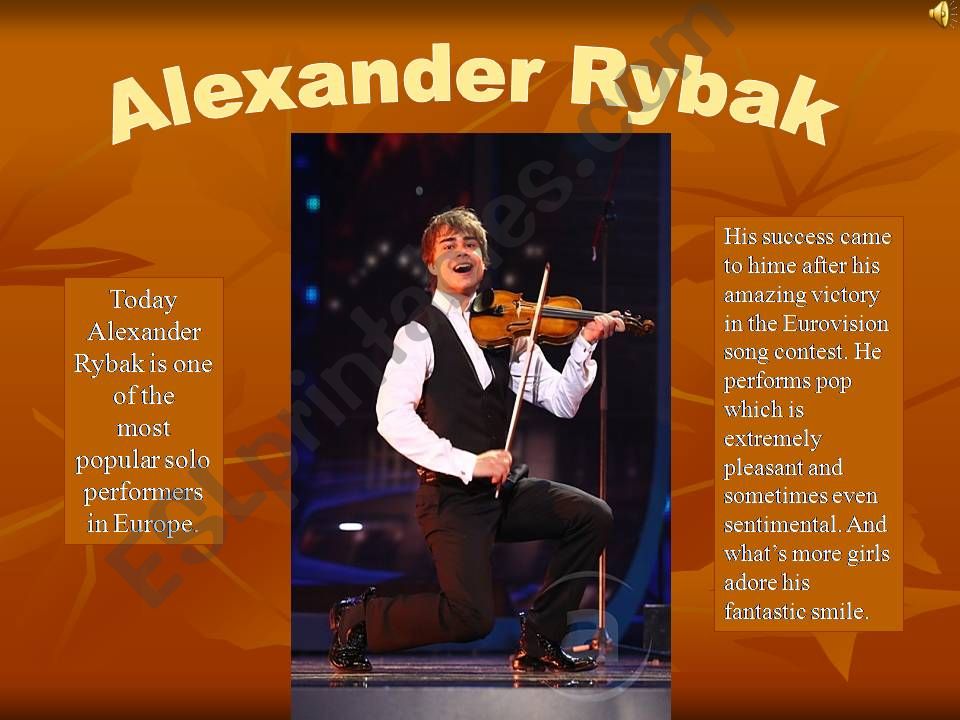 Alexander Rybak powerpoint