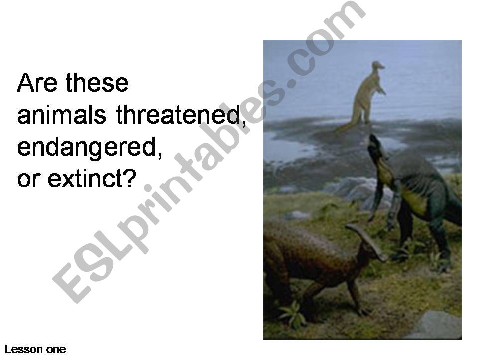 endangered animals powerpoint