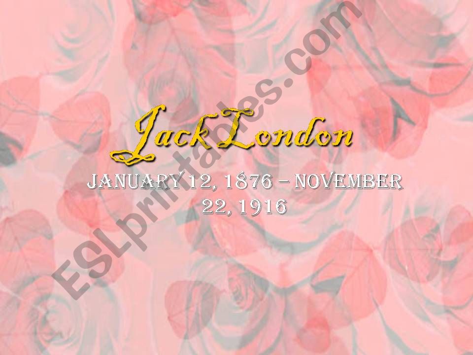 Jake London powerpoint