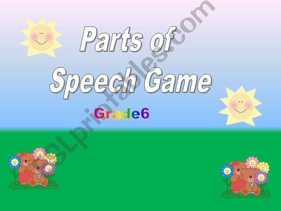 part of speech powerpoint
