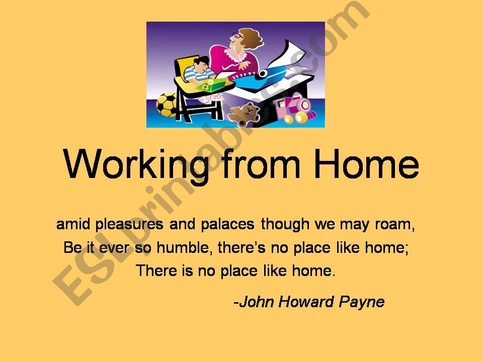 Working From Home powerpoint