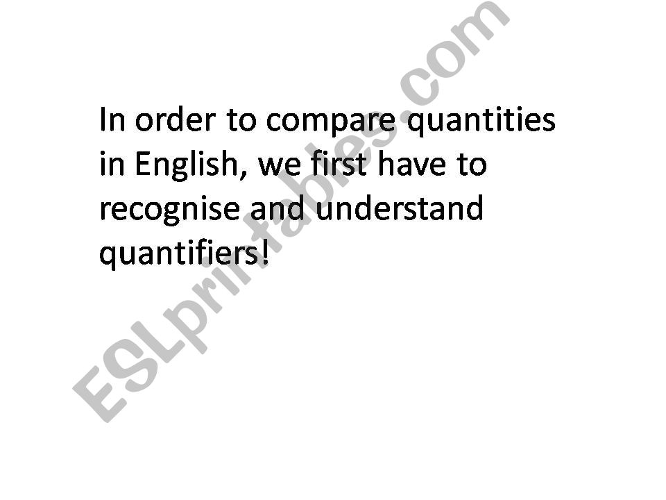 Comparing quantifiers powerpoint