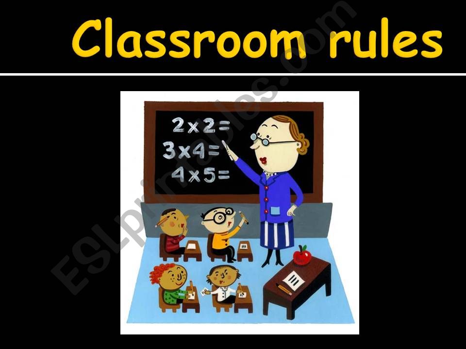 Classroom rules powerpoint