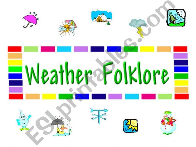weather folklore powerpoint