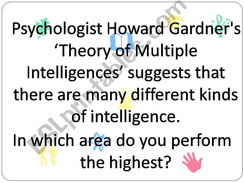Multiple Intelligences Theory powerpoint