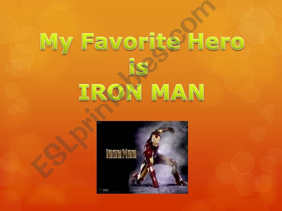 My favourite hero powerpoint