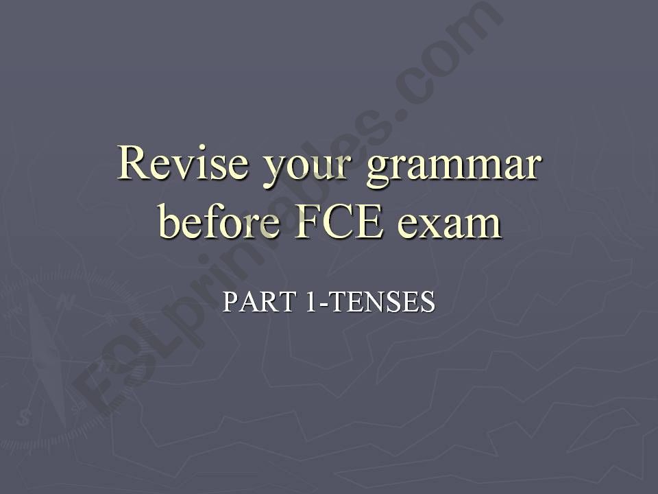 revise your grammar before B2 level exam