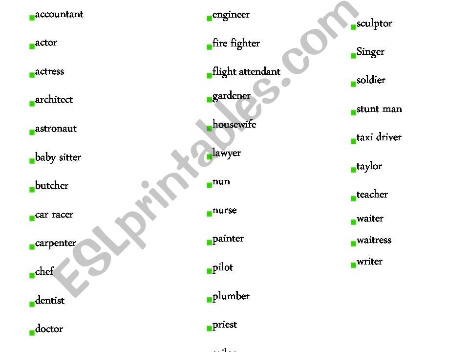 Occupations powerpoint