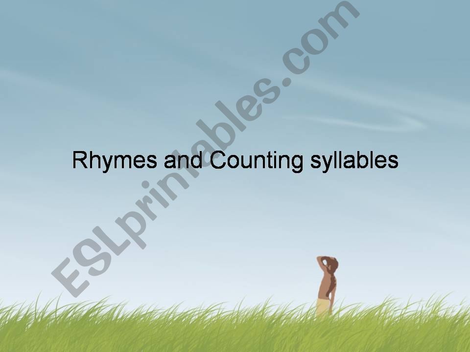 Counting syllable powerpoint