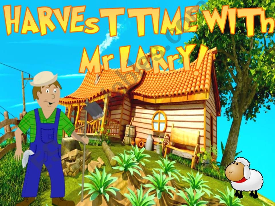harvest time with mr.larry ( vegetables vocabulary game with sound)