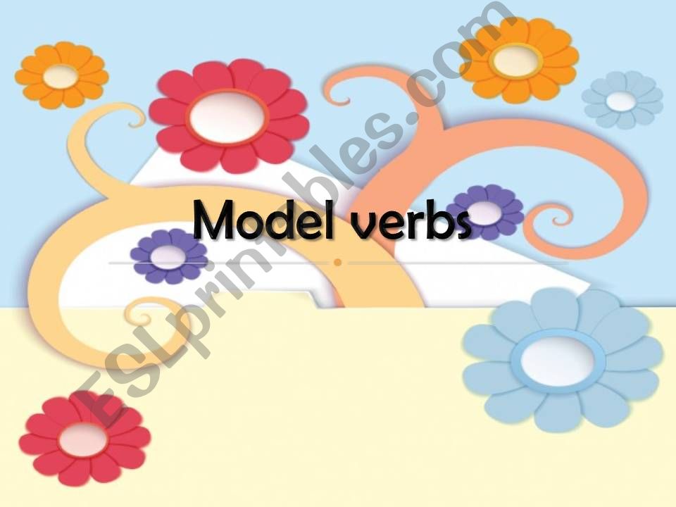 model verbs powerpoint