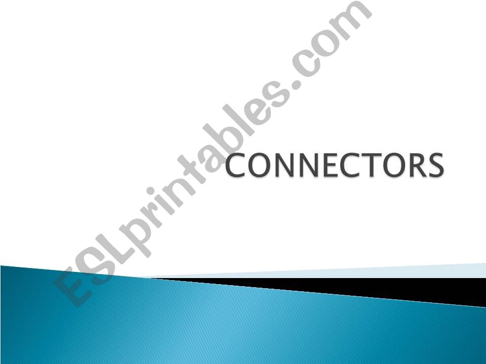 CONNECTORS powerpoint