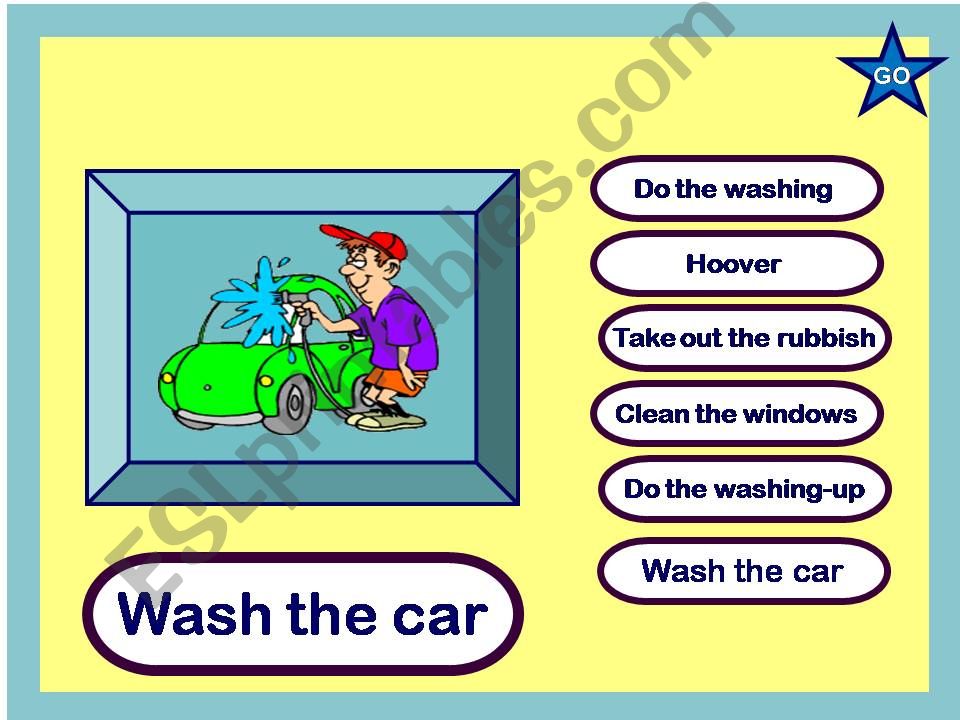 The Household Chores powerpoint