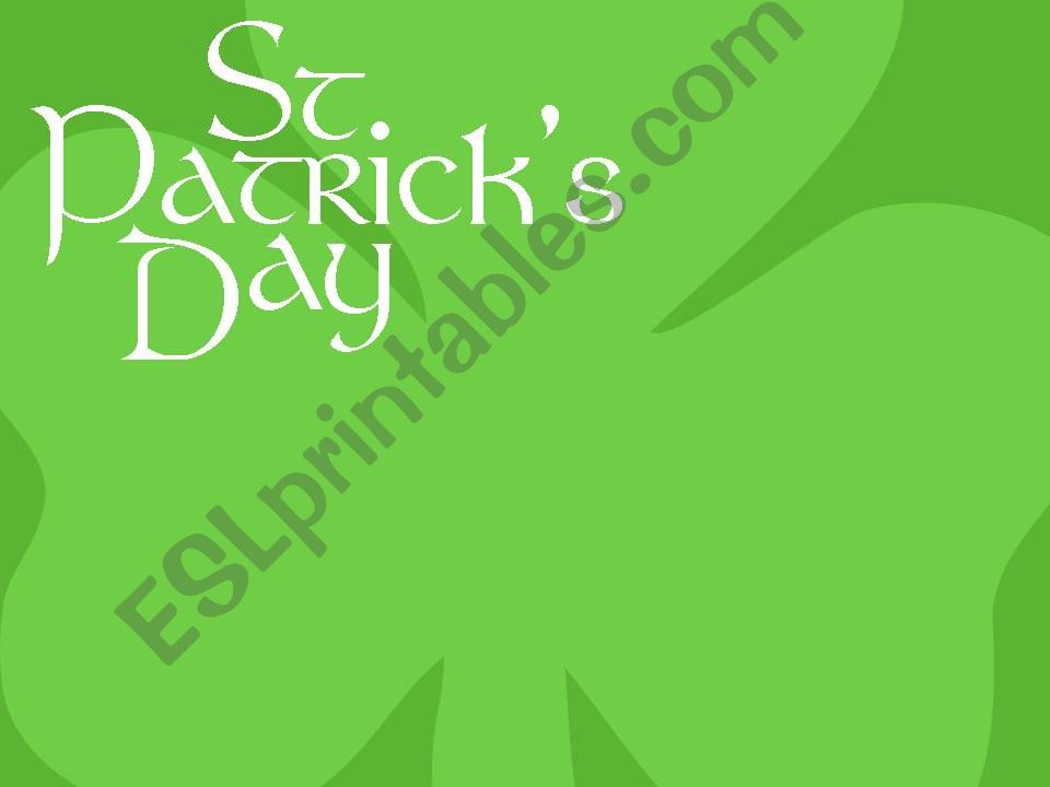 St Patricks Day powerpoint