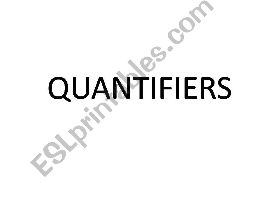 QUANTIFIERS powerpoint
