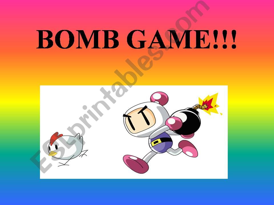 BOMB GAME powerpoint