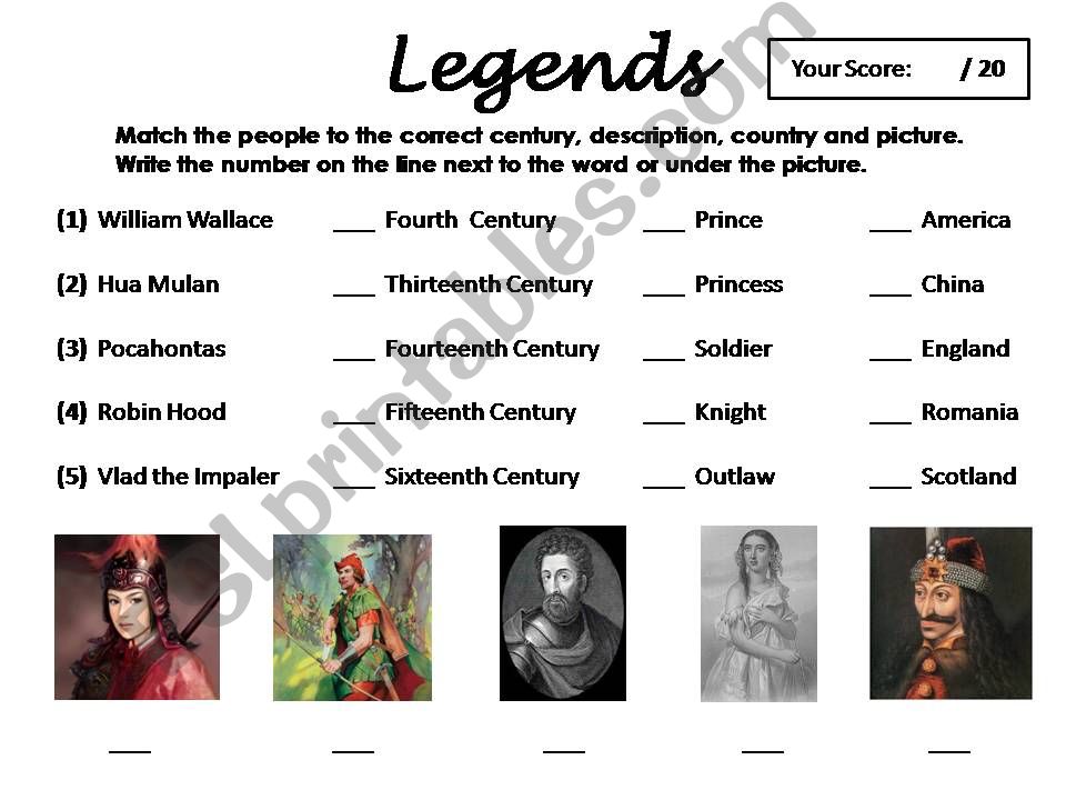 Legends powerpoint
