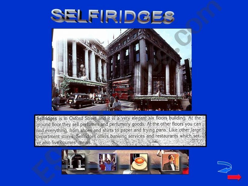 London department stores_2 powerpoint