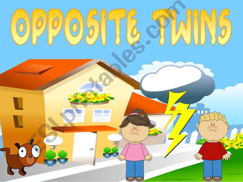 opposite twins (opposite adjectives ppt game)