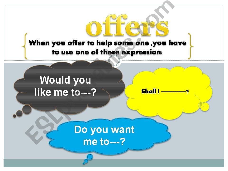 offers and situations powerpoint