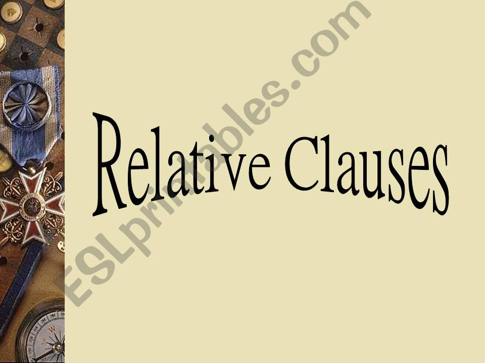 Relative Clause powerpoint