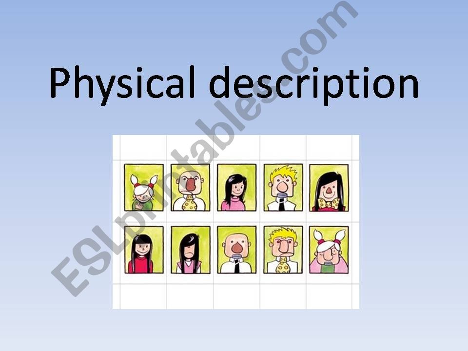 Physical description powerpoint