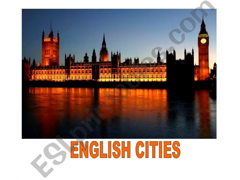 ENGLISH CITIES 1 powerpoint