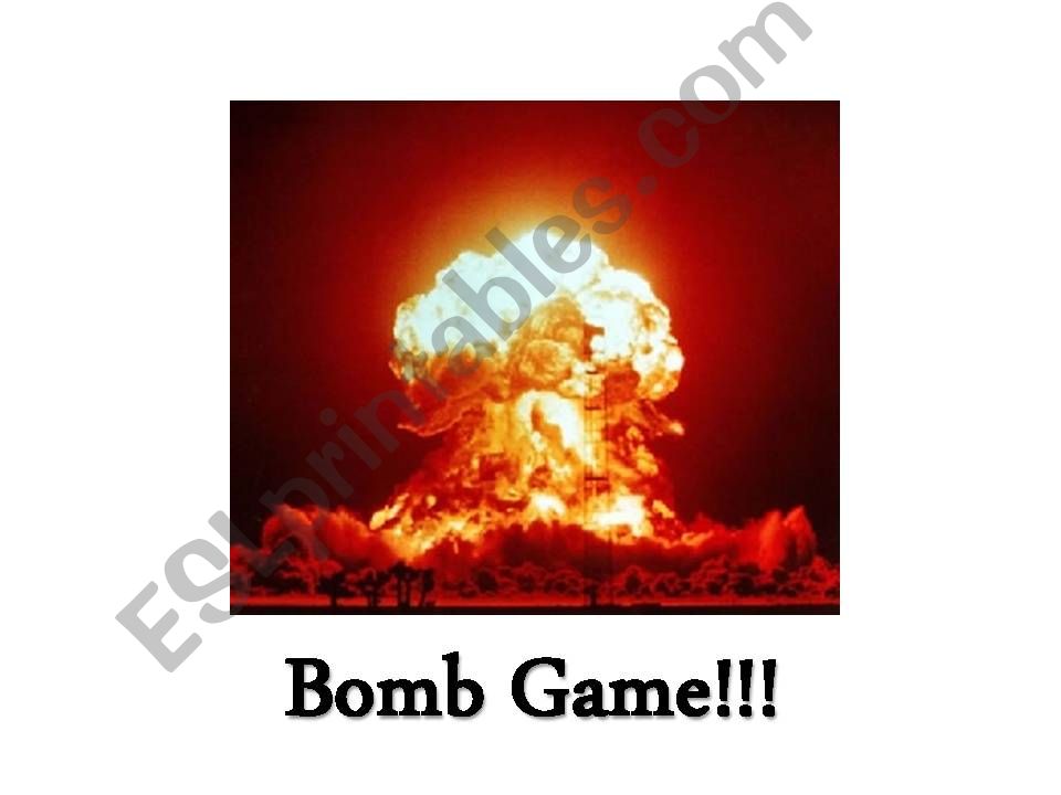 Question Form Bomb Game powerpoint