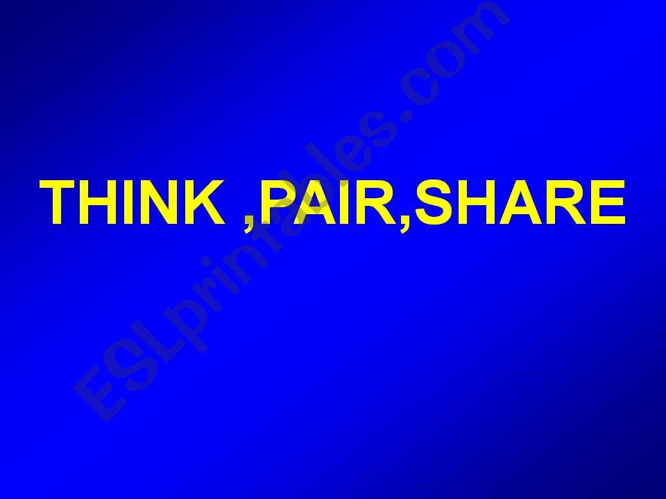 think pair share  powerpoint