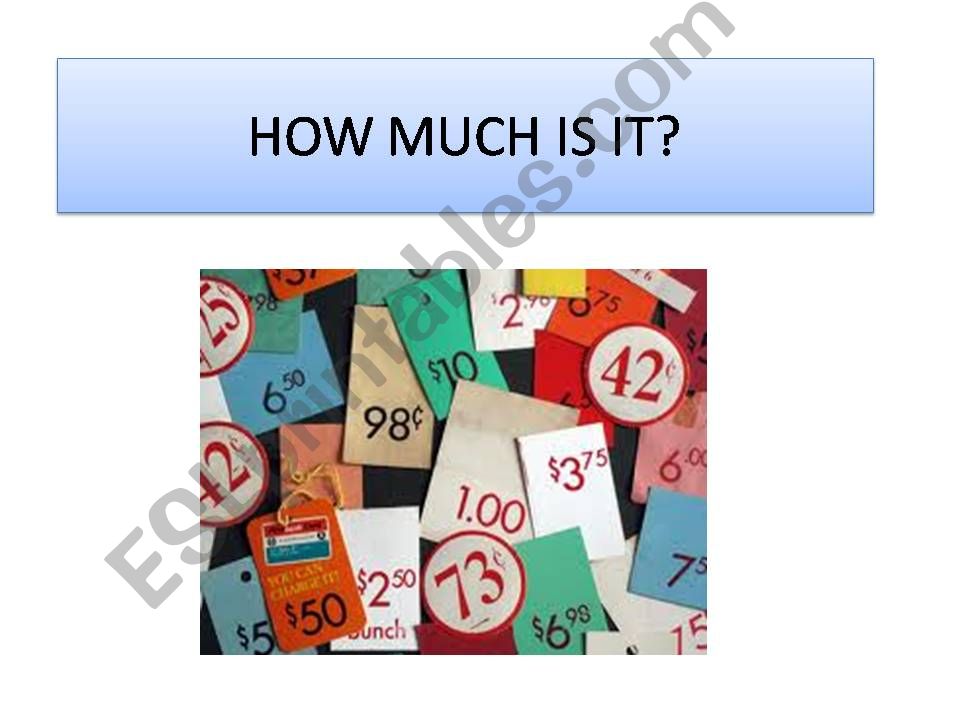 How much is it? powerpoint