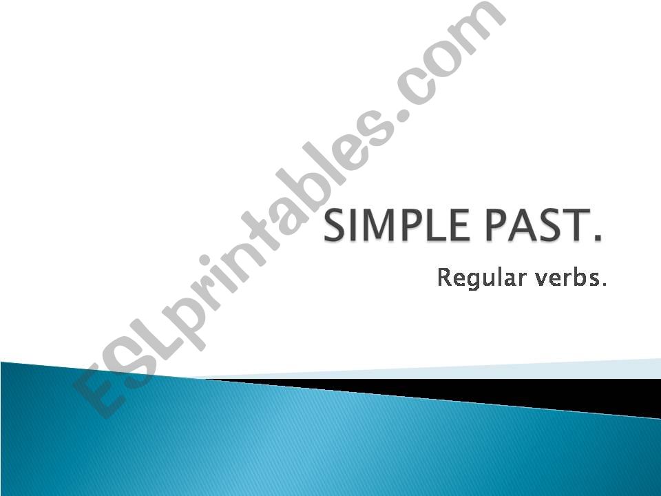 Simple past powerpoint