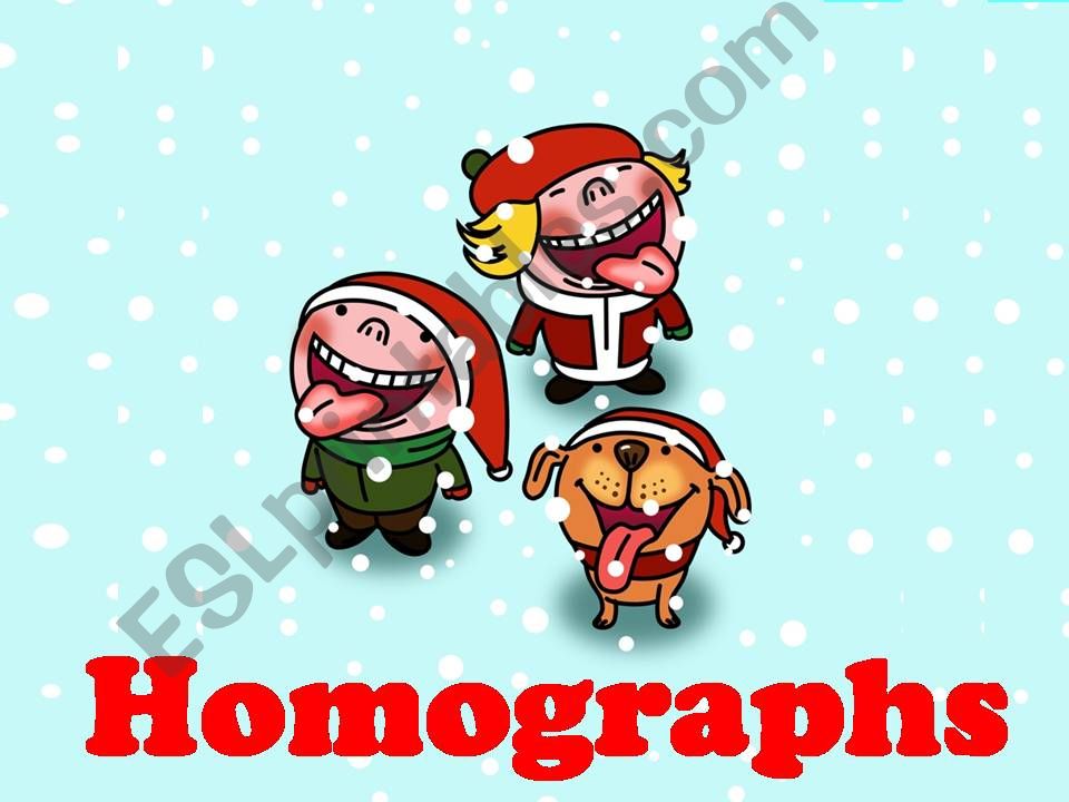 Homographs powerpoint