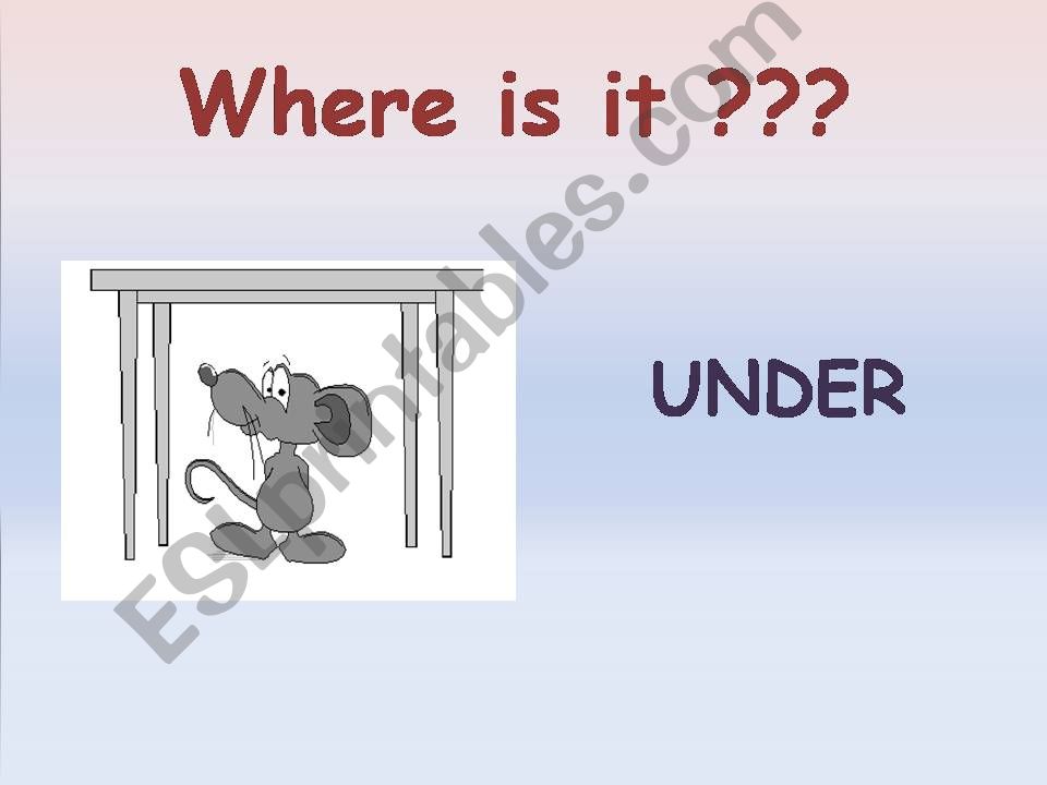 Prepositions of place powerpoint