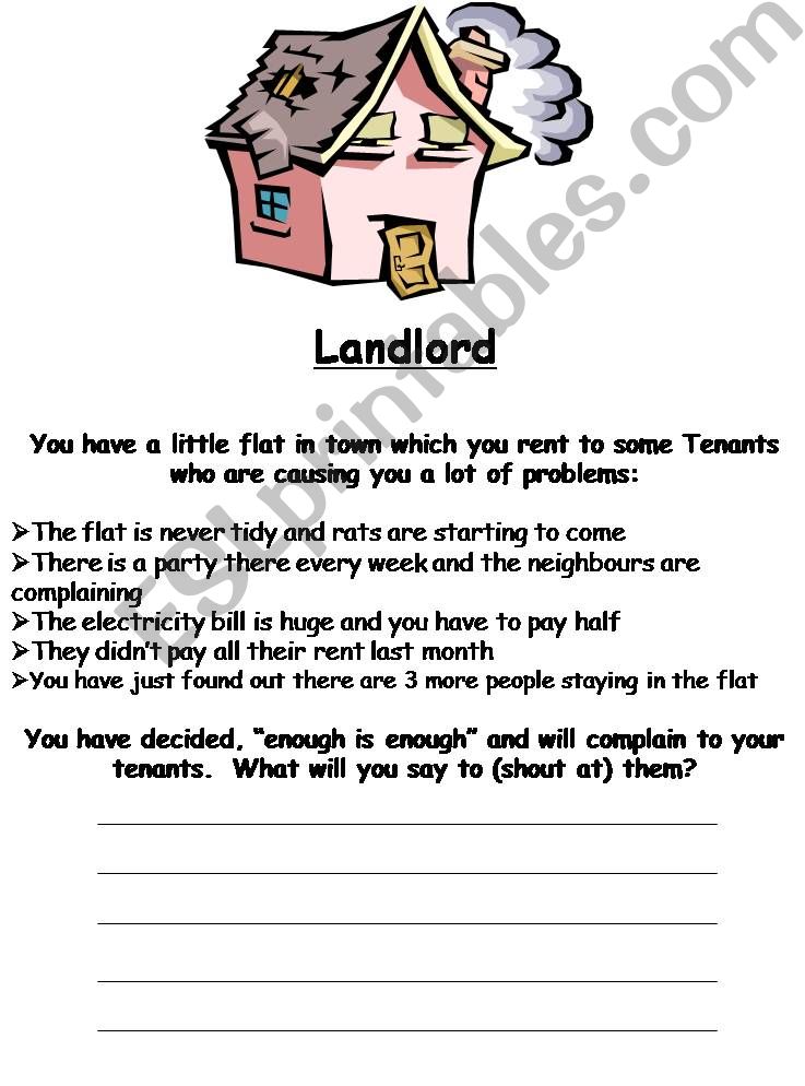 Landlord and Tenant Arguement powerpoint