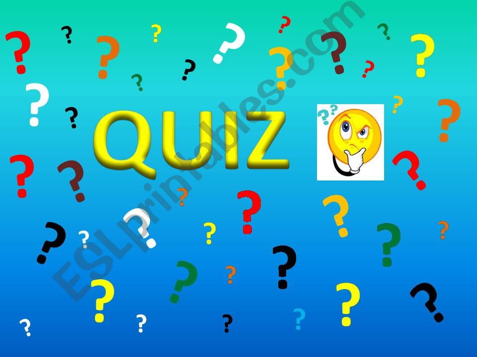 Quiz - When - Where powerpoint