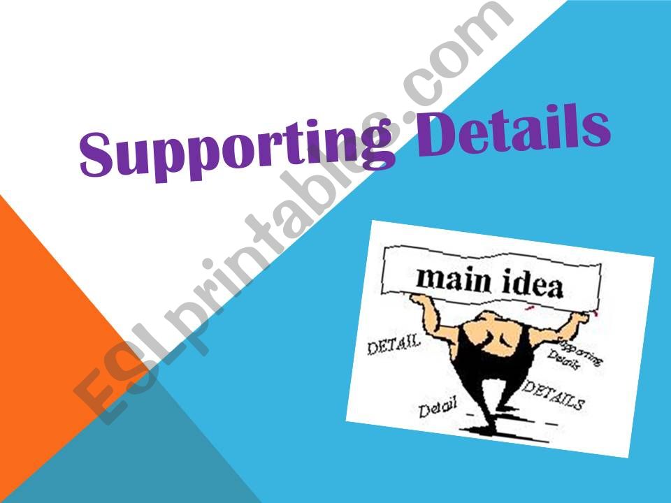 supporting details powerpoint