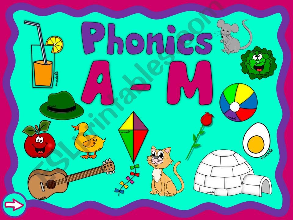 Phonics A - M (1/3) *GAME* powerpoint