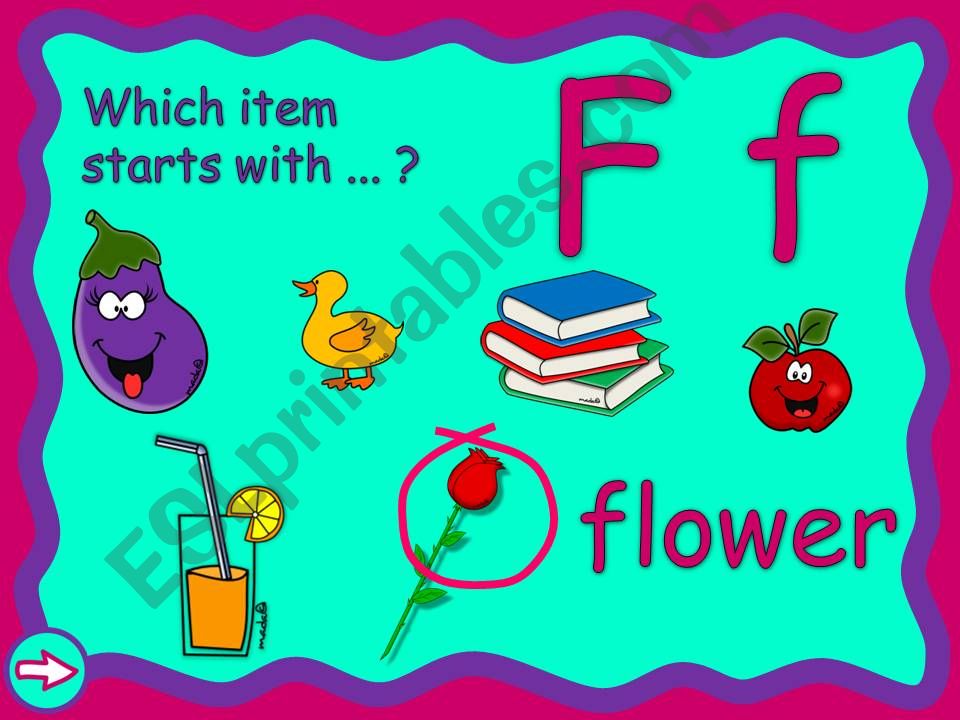 Phonics A - M (2/3) *GAME* powerpoint