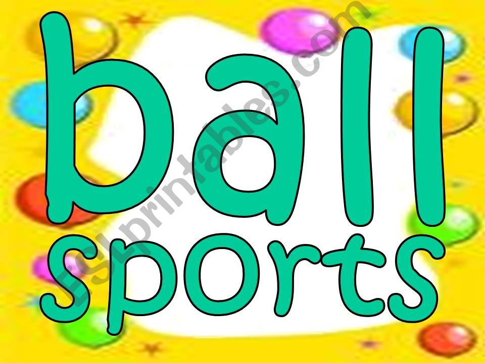 Ball Sports-presentation game powerpoint