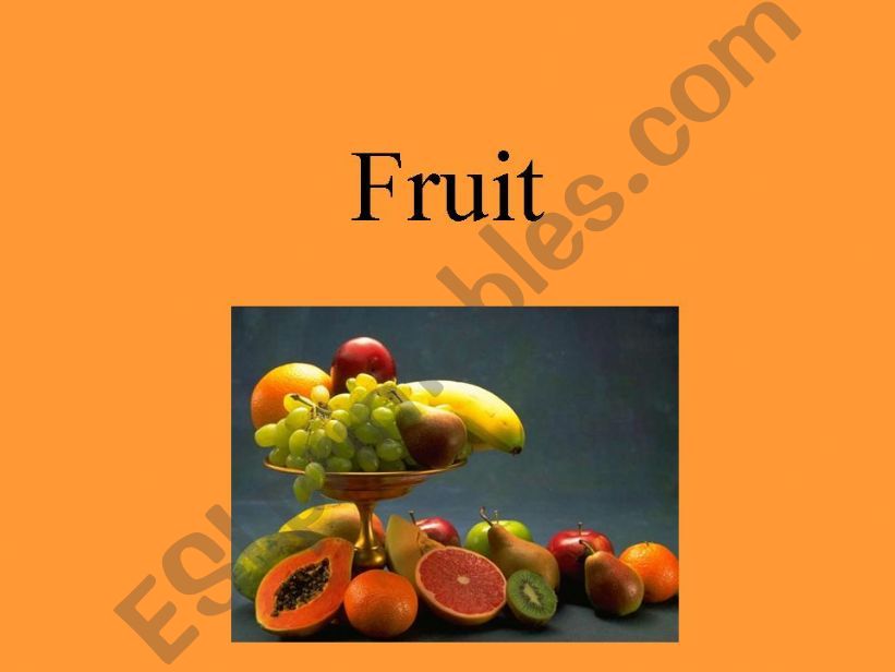 Fruit powerpoint