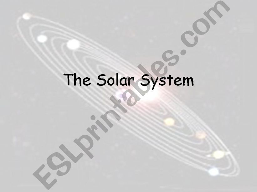 The Solar System powerpoint
