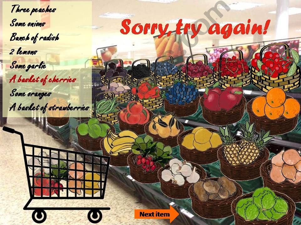 Fruits and Vegetables 2 powerpoint