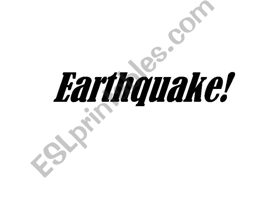 Earthquake powerpoint