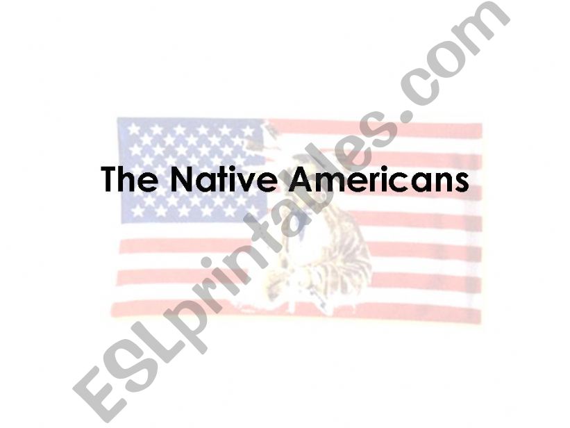 The Native Americans  powerpoint