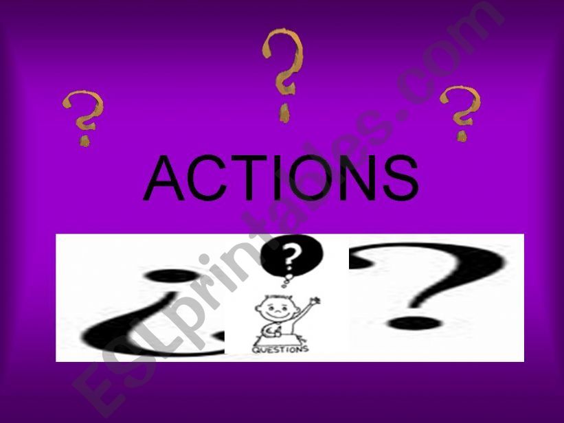 Actions powerpoint
