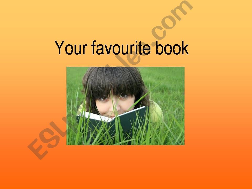 Your favourite book powerpoint